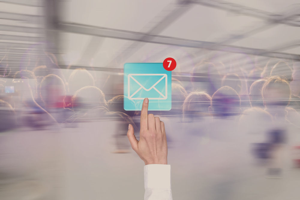 Professional email marketing copywriter at work