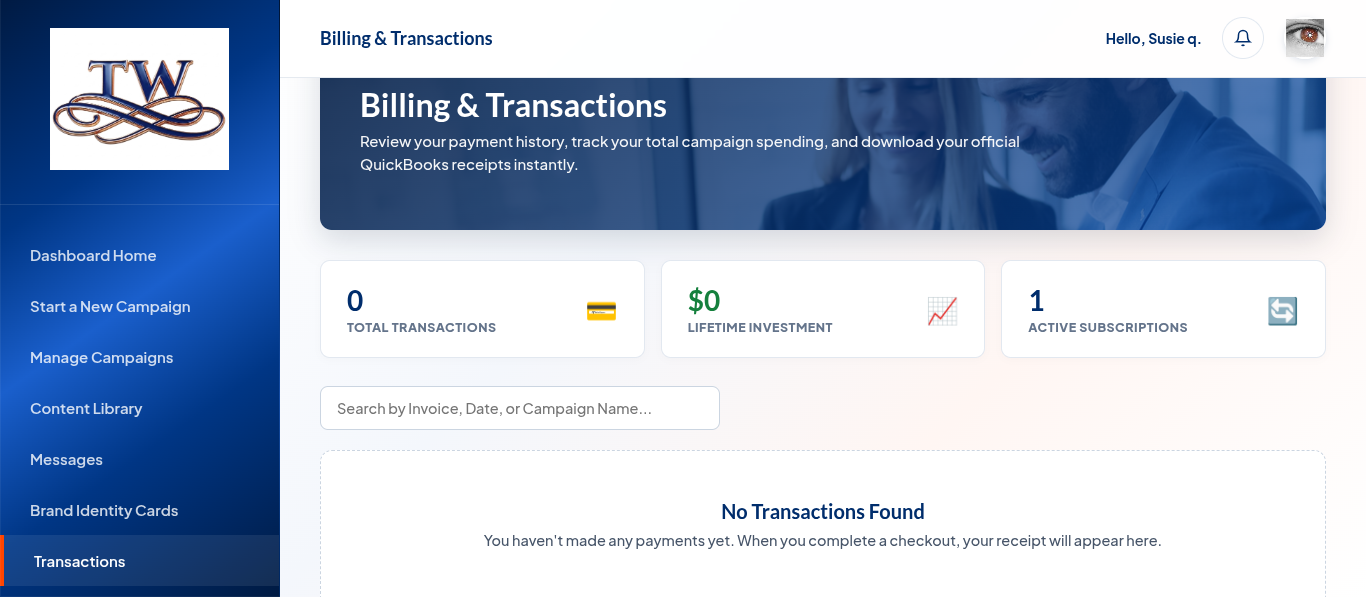 Transactions Ledger